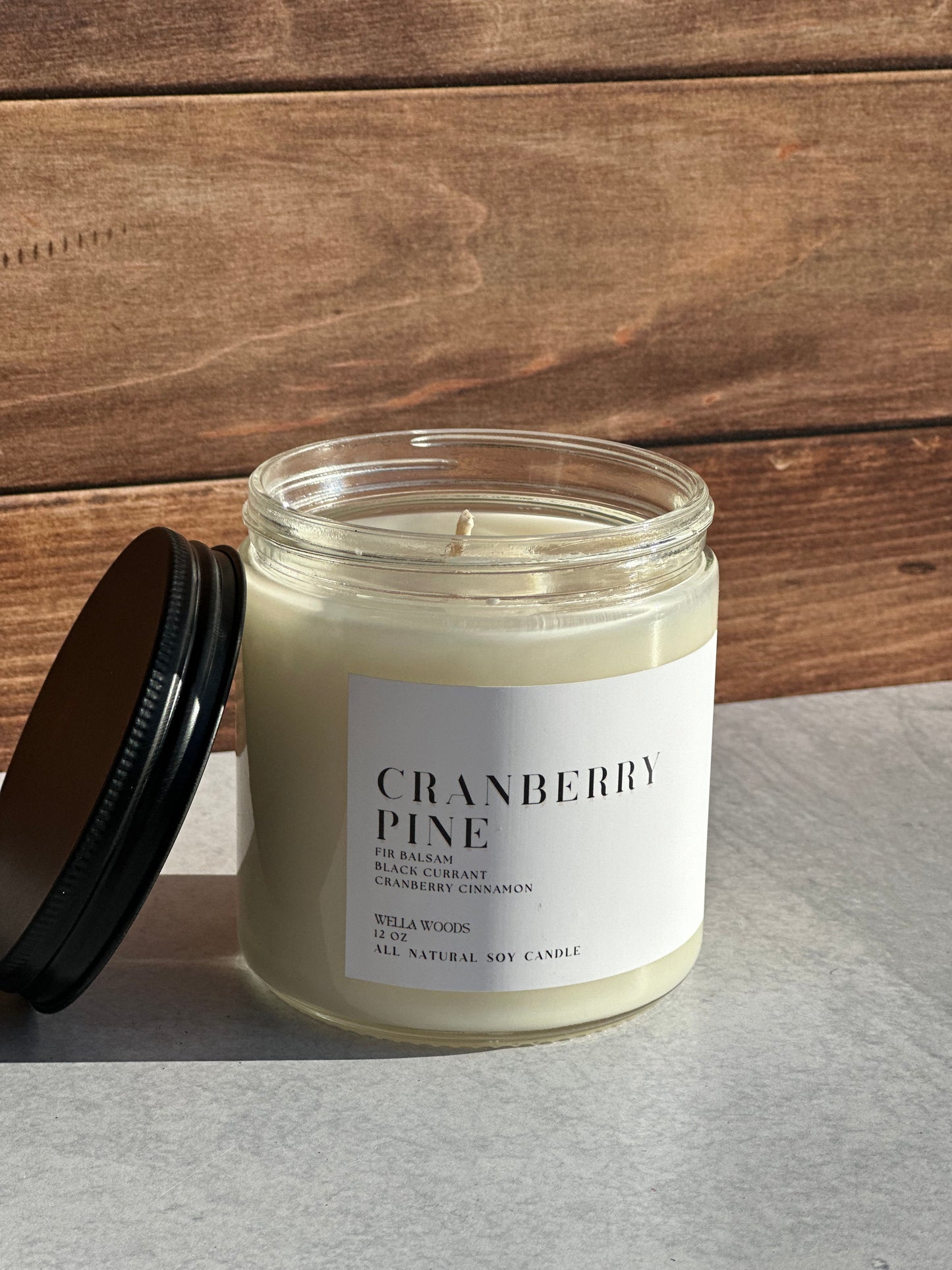 Cranberry Pine Soy Wax Candle