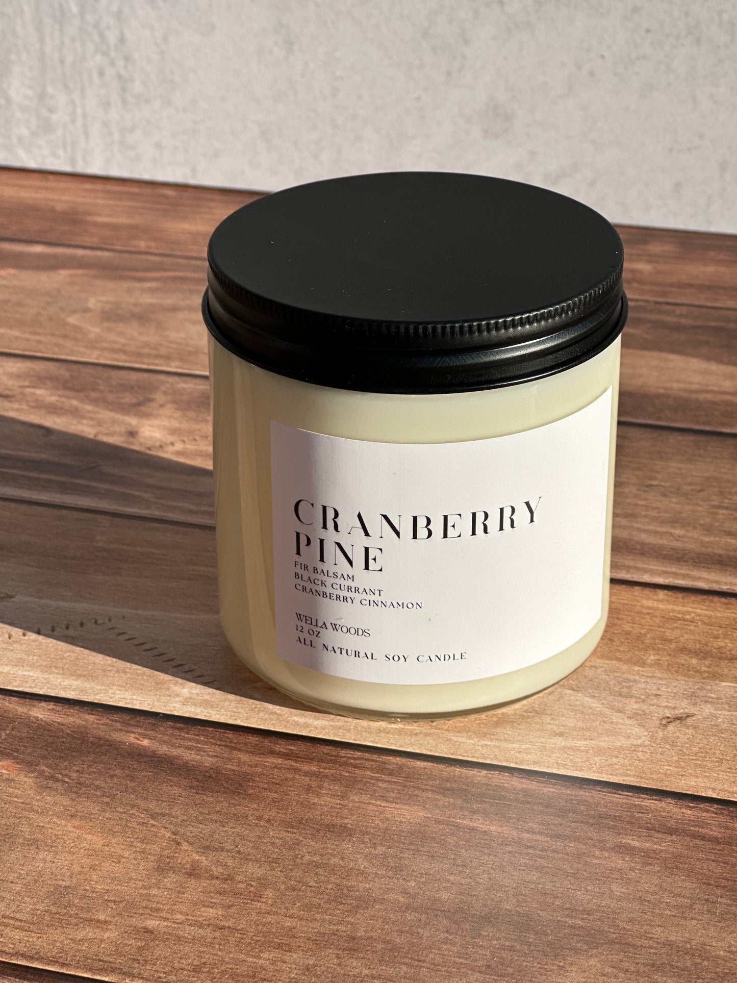 Cranberry Pine Soy Wax Candle