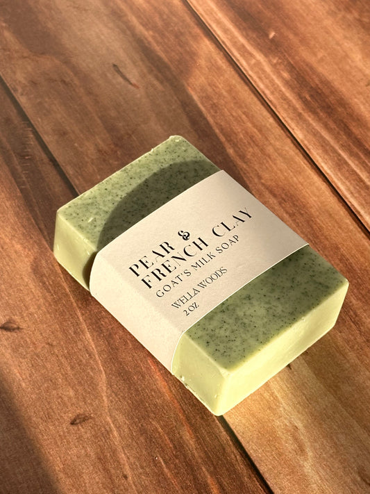 Pear & French Clay Goats Milk Soap